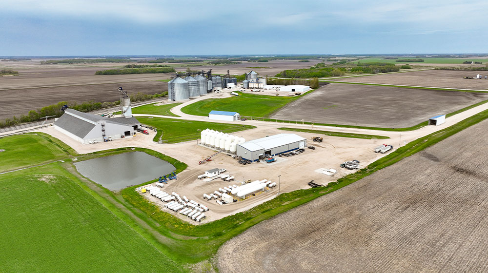 Aerial view of a CHS facility